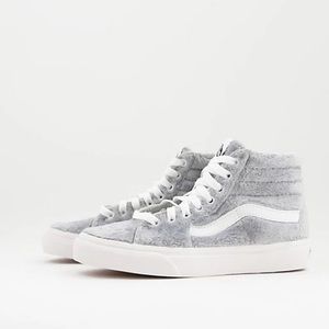 Vans Sk8-Hi Sherpa in Grey Drizzle Size 9 NWT